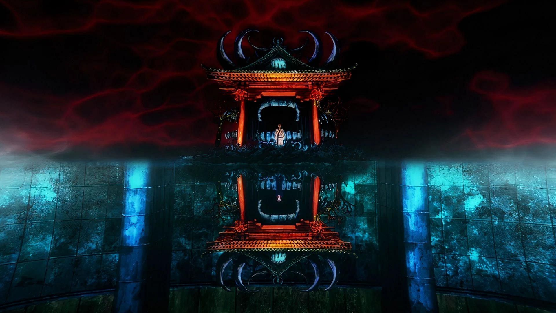 Sukuna's Malevolent Shrine as shown in the series (Image via MAPPA)